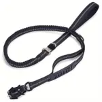 Bungee Tactical Dog Leash for Walking & Control with Reflective Detail and Dual Padded Handles – main image