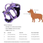 Dog Travel Harness for Walking & Restraint with Adjustable Length and Snug Fit – gallery image 7