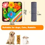 Pet Sniffing Pad for Slow Feeding & Puzzle Play with Two-Tone Color Design – gallery image 4