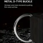 Tactical Dog Collar for Training & Outdoor Walks, Adjustable Nylon Webbing with Zinc Alloy Connector – gallery image 14