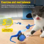 Automatic Interactive Cat Toy for Rolling & Chasing with Two-Speed Adjustment – gallery image 5