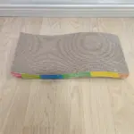Corrugated Cardboard Cat Scratcher for Scratching & Claw Care with Rainbow Color Design – gallery image 10