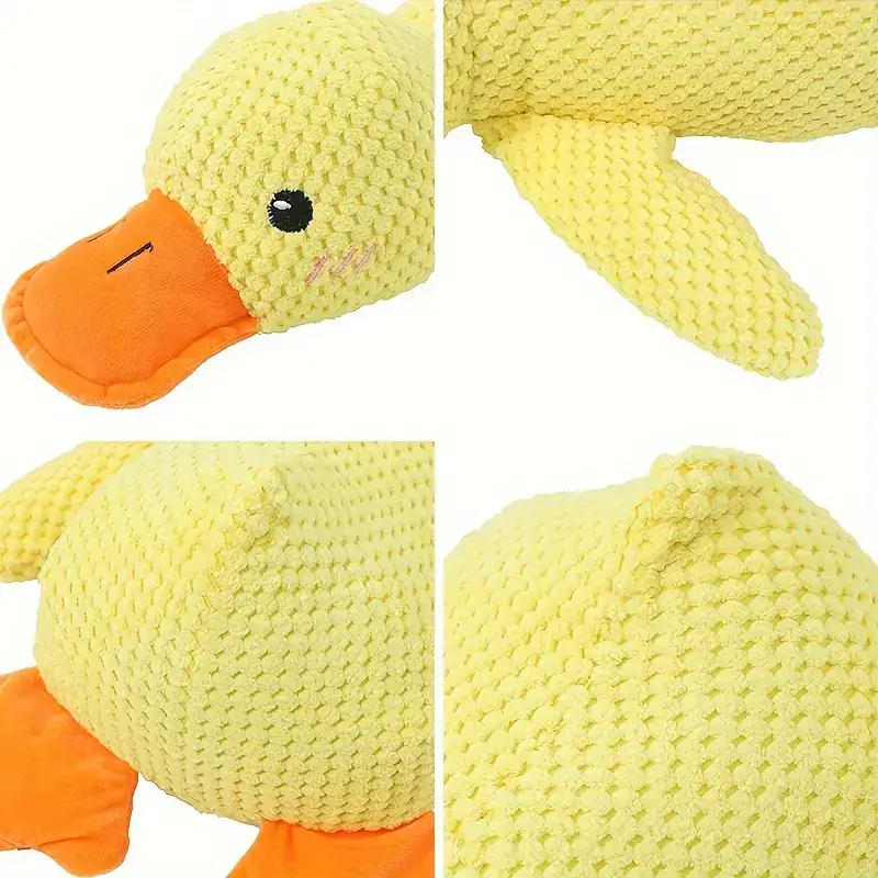 c9a347b7-c728-495b-9cfb-908066e30eed Chew-Resistant Plush Duck Dog Toy for Interactive Chewing & Squeaking – main image