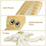 Squeaky Octopus Plush Dog Toy for Chewing and Interactive Play with Soft Stuffed Design – gallery image 6