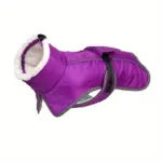 Warm Windproof Dog Jacket for Cold-Weather Wear, Fleece-Lined High Collar – gallery image 10