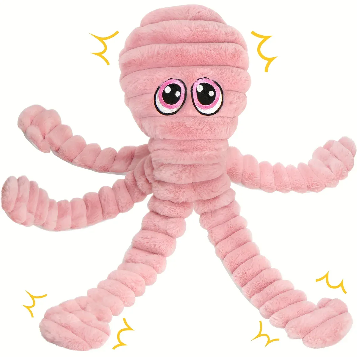 d225cee0-549f-491b-9f68-309de7b1f2a7 Squeaky Octopus Plush Dog Toy for Chewing and Interactive Play with Soft Stuffed Design – main image