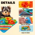 Pet Sniffing Pad for Slow Feeding & Puzzle Play with Two-Tone Color Design – gallery image 7