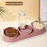 3-in-1 Pet Feeder and Automatic Water Dispenser for Cat and Dog Feeding with Non-Slip Tilted Bowl – gallery image 17