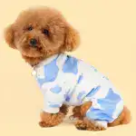 Dog Pajamas for Year-Round Wear with Soft Textured Fabric and Cow Spot Pattern – gallery image 2