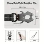 Bungee Tactical Dog Leash for Walking & Control with Reflective Detail and Dual Padded Handles – gallery image 5