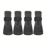 4pcs Waterproof Dog Boots for Outdoor Walking & Paw Protection, Adjustable Anti-Slip Sole – gallery image 2