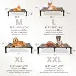 Cooling Elevated Dog Bed for Pet Resting with Breathable Mesh Surface and Metal Frame – gallery image 4