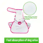 Reusable Washable Female Dog Diaper for Heat Cycle & Incontinence Care with Breathable Polyester – gallery image 5