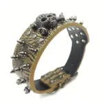 Studded PU Leather Dog Collar With Leash for Walking & Training – gallery image 7