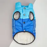 Three-Color Patchwork Padded Pet Coat for Cold-Weather Wear – gallery image 10