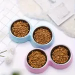 Stainless Steel Double Pet Bowl for Feeding with Removable Inserts – gallery image 12