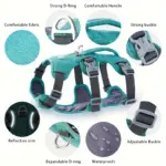 Adjustable Escape-Resistant Dog Harness for Walking & Leash Control with Front and Back Clip Points – gallery image 6