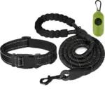 Reflective Pet Leash and Adjustable Nylon Collar for Dog Walking & Control – gallery image 9