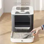 Covered Cat Litter Box Enclosure for Odor Control & Privacy with Easy-Clean Design – gallery image 11