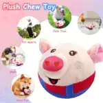 Rechargeable Interactive Pet Toy Ball for Bouncing & Squeaking, Washable Design – gallery image 14