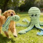 Squeaky Octopus Plush Dog Toy for Chewing and Interactive Play with Soft Stuffed Design – gallery image 2