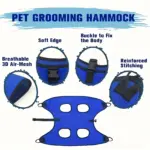 Pet Grooming Hammock for Nail Trimming & Grooming Support with Hanging Strap Design – gallery image 6