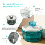 Pet Water Fountain Dispenser for Automatic Water Circulation with USB Power Supply – gallery image 6
