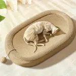 Oval Cat Scratching Board for Scratching & Claw Care with Sisal Surface – main image