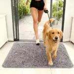 Mud-Absorbing Dog Mat for Trapping Moisture & Dirt, Non-Slip Washable Microfiber – gallery image 9