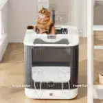 Covered Cat Litter Box Enclosure for Odor Control & Privacy with Easy-Clean Design – gallery image 13